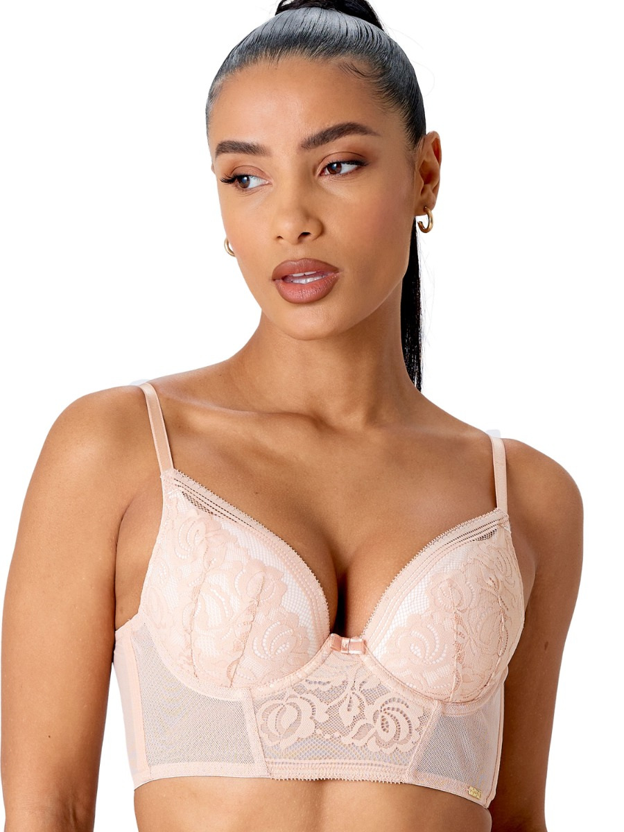 Encore Padded Longline Bra Blush Lingerie Gossard