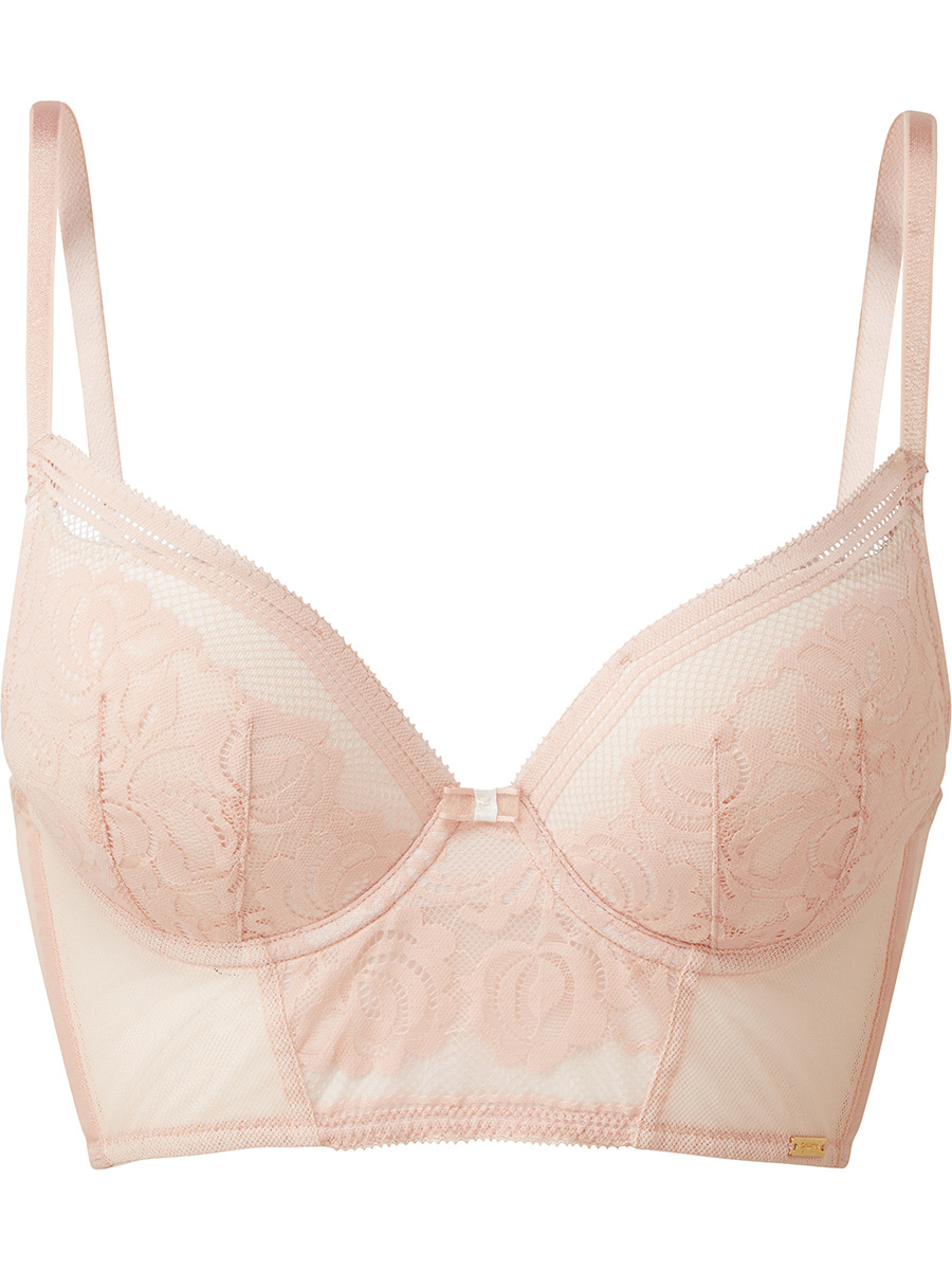 Gossard Bra 36D Hot Berry Vintage Rose 7781 Padded Satin Plunge New + Tags  - Against Breast Cancer
