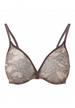 Gossard Glossies Non Padded Sheer Underwired Bra In Light Grey for