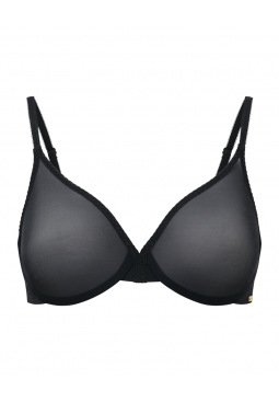 Gossard Glossies sheer lace bra in black - ShopStyle