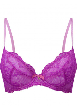 Buy PrettySecrets Purple Lace Underwired Non Padded Everyday