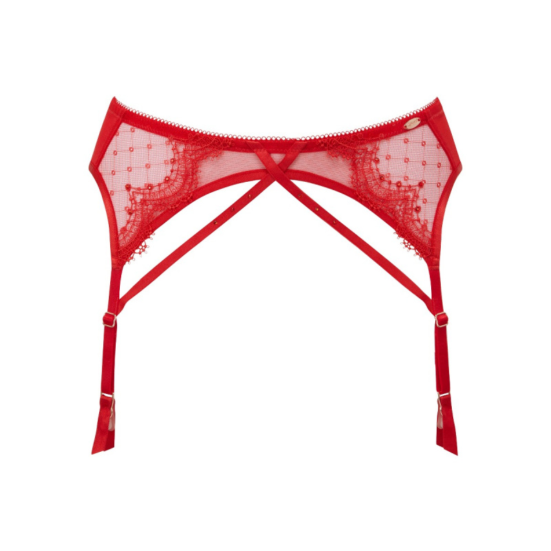 Gossard Superboost Lace Rouge Suspender Belt