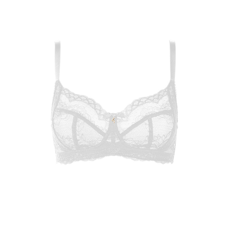 Superboost Lace Padded Plunge Bra - White